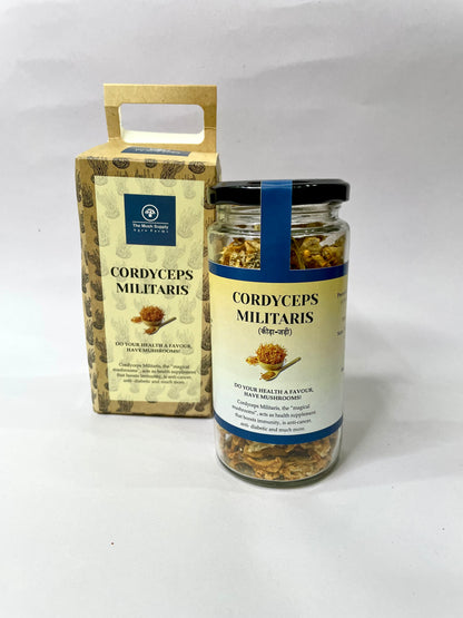 Cordyceps Militaris (KeedaJadi) Mushrooms (pure fruiting body- 100gm pack)