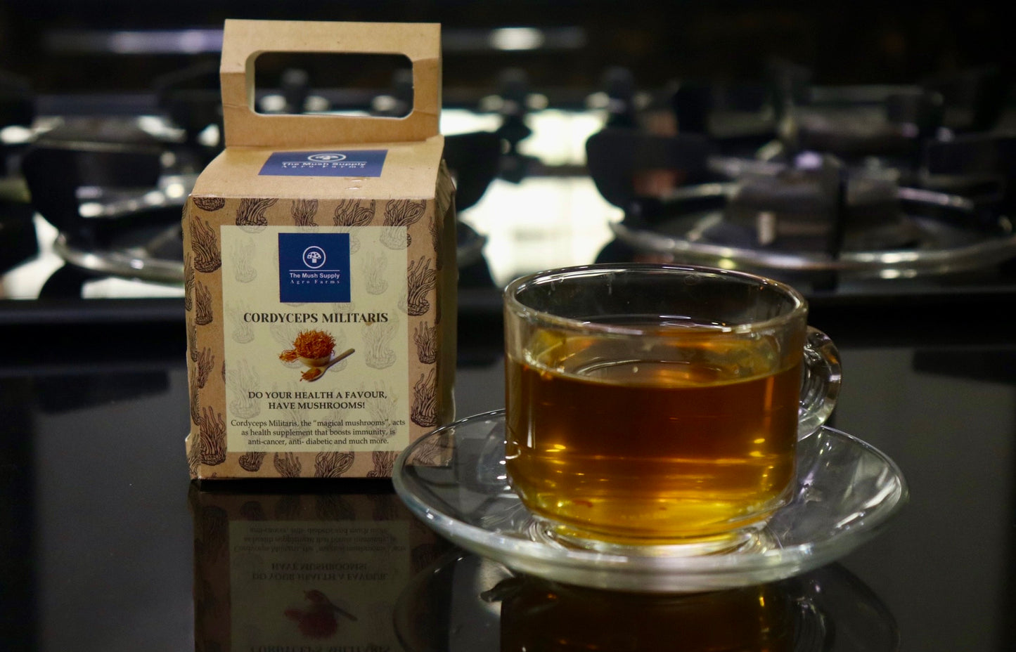 Cordyceps Militaris (KeedaJadi) Mushrooms (Pure fruiting body- 50gm)